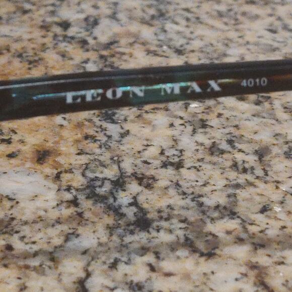 Leon Max 4010 ZYLOWARE 165 Eyeglasses Frames Blue Grey Round Cat Eye 54-16-135 - Picture 6 of 8